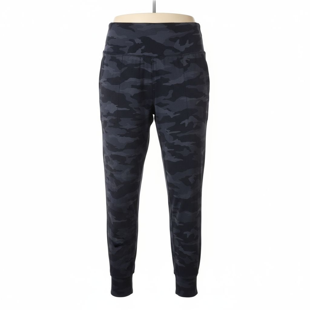 Athleta Salutation Gray Camouflage Joggers High Rise Size Medium